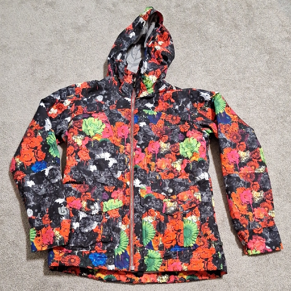 Burton Multicolor Floral Woman Raincoat